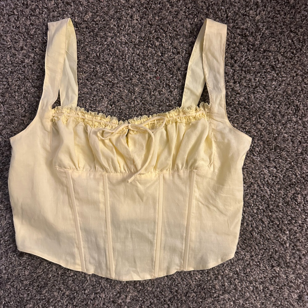 Windsor Yellow Ruffled Blouse